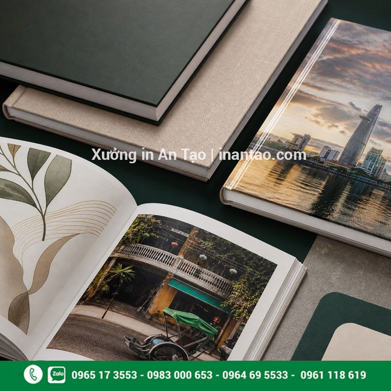 So sánh bìa và chất liệu photobook Các chất liệu bìa khi in photobook theo yêu cầu