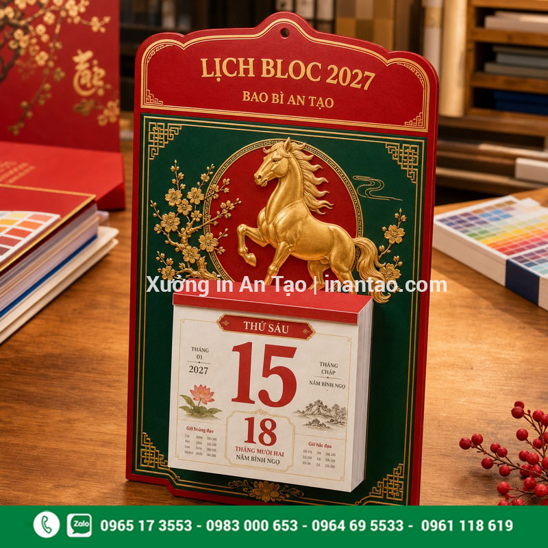 Mẫu in lịch bloc theo yêu cầu của Baobiantao.com In lịch bloc theo yêu cầu hoàn thiện tại Baobiantao.com