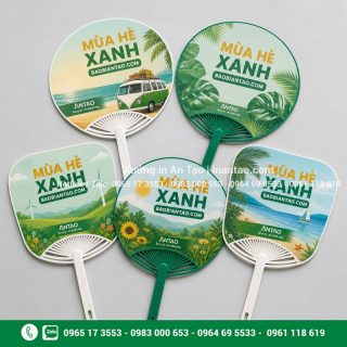 In quạt theo yêu cầu đẹp, sắc nét, đúng nhận diện thương hiệu