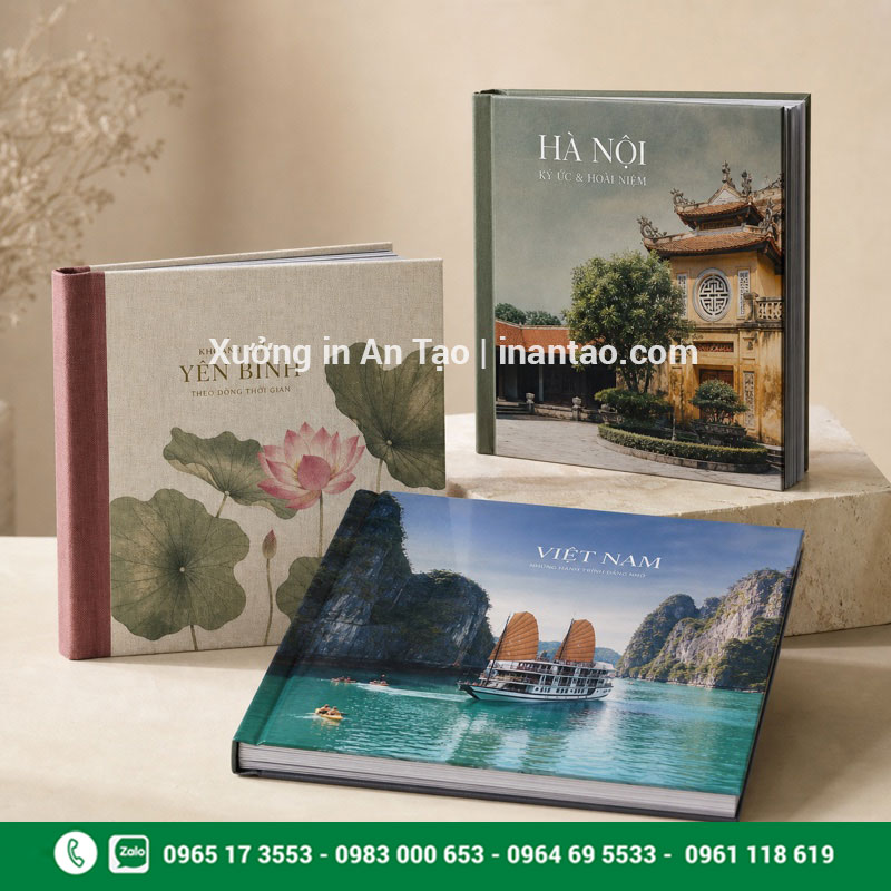 Mẫu photobook bìa cứng theo yêu cầu Mẫu in photobook theo yêu cầu nhiều kích thước