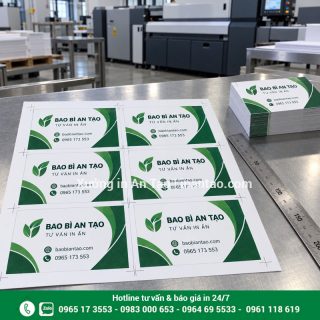 In danh thiếp giá rẻ tại TPHCM, tư vấn mẫu và thời gian lấy hàng