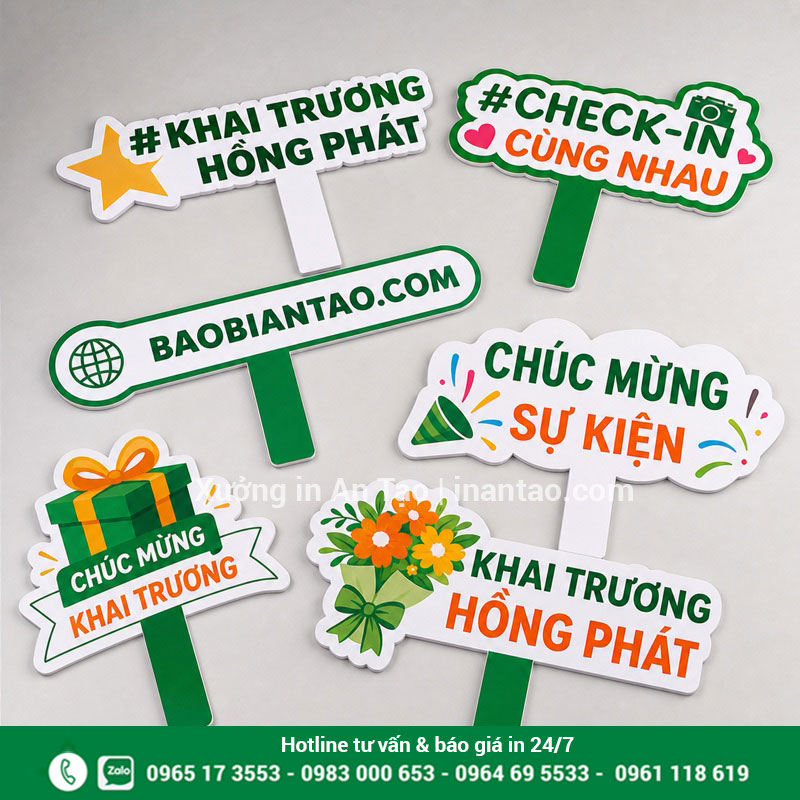 In hashtag cầm tay đẹp theo yêu cầu tại baobiantao.com Bộ in hashtag cầm tay Formex hoàn thiện tại baobiantao.com