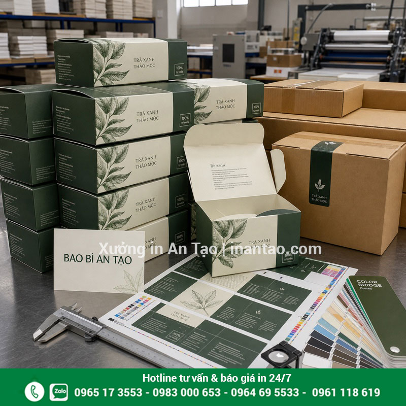 Quy trình kiểm tra và đóng gói hộp giấy Kiểm tra màu in kích thước và đóng gói hộp giấy thành phẩm